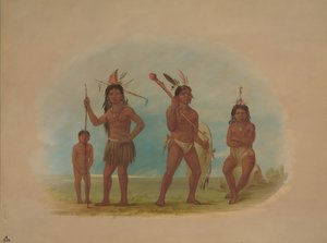 Vier Arowak-Indianer