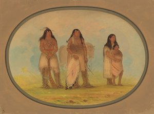 Vier Kiowa-Indianer, 1861-1869