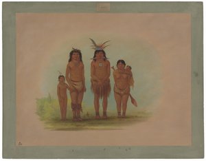 Vier Sepibo-Indianer von George Catlin