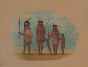 Vier Xingu-Indianer, 1854-1869