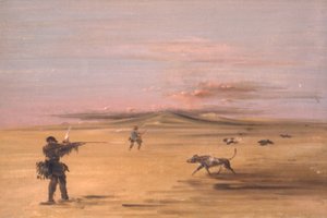 Moorhuhnjagd auf den Missouri-Prärien von George Catlin