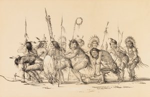 Indianer im Kreis, tanzend--Nr. 30