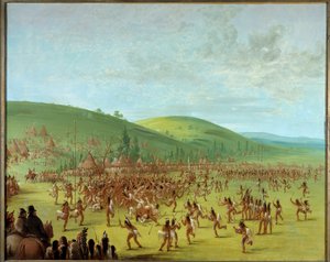 Indianer Amerikas: Ballspiel unter den Indianern