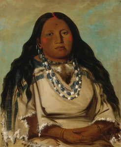 Kah-béck-a, Die Zwilling, Frau von Bloody Hand von George Catlin
