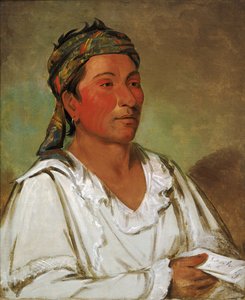 Lay-lóo-ah-pee-áí-shee-kaw, Gras, Busch und Blüte, Halbzivilisiert, 1830 von George Catlin