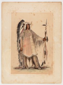 Mah-to-toh-pa, der Mandan-Häuptling von George Catlin