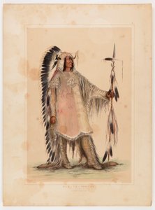 Mah-to-toh-pa, der Mandan-Häuptling von George Catlin