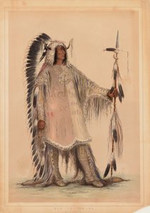 Mah-to-toh-pa, der Mandan-Häuptling von George Catlin