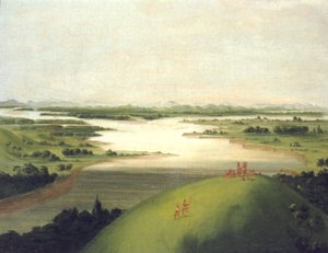 Mündung des Platte River, 900 Meilen oberhalb von St. Louis von George Catlin
