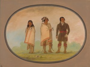 Oneida-Häuptling, seine Schwester und ein Missionar, 1861-1869