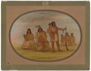 Osceola und vier Seminolen-Indianer von George Catlin