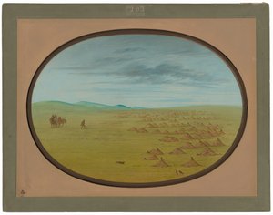 Präriehunddorf von George Catlin