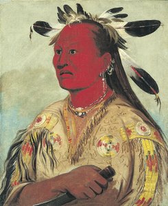 Stán-au-pat, Blutige Hand, Häuptling des Stammes von George Catlin