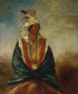 Tel-maz-há-za, ein Krieger von Rang, 1834 von George Catlin
