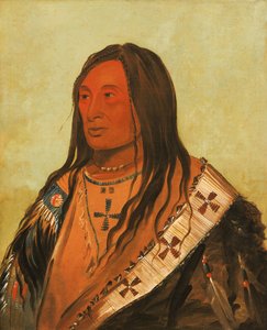 Täh-zee-keh-dá-cha, Torn Belly, ein angesehener Krieger von George Catlin