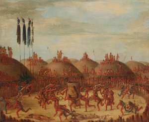 Das letzte Rennen, Mandan O-kee-pa Zeremonie, 1832