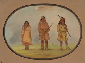Drei Delaware-Indianer, 1861-1869