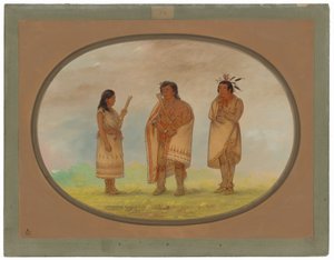 Drei Potowotomie-Indianer