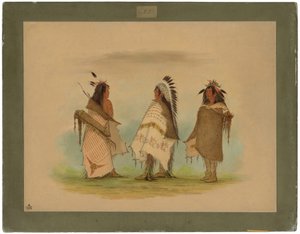 Drei Shoshonee-Krieger von George Catlin