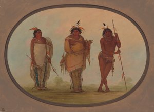 Drei Yumaya-Indianer, 1855-1869