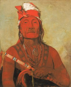 Toh-kí-e-to, Stein mit Hörnern, ein Häuptling von George Catlin