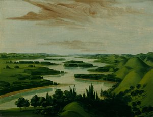 Blick vom Grab von Floyd, 1300 Meilen oberhalb von St. Louis, 1832