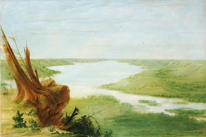 Blick auf den Lake St. Croix, Oberer Mississippi, 1835-1836 von George Catlin