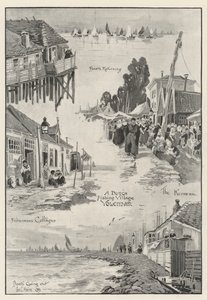Ein niederländisches Fischerdorf Volendam