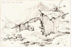 Eine Dorfhütte in Indien [recto]