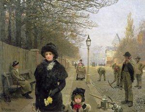 Ein Frühlingsmorgen, Haverstock Hill, 1881