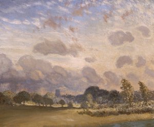 Clavering Kirche, ca. 1908 von George Clausen