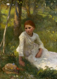 Mittag im Heufeld von George Clausen