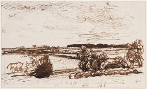Vom Wind verwehte Landschaft