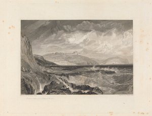 Pendennis Castle und Eingang zum Hafen von Falmouth von George Cooke