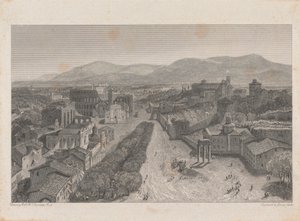 Das Forum Romanum vom Turm des Kapitols