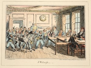 Ein Zeuge, aus Greenwich Hospital, eine Serie von Marine-Skizzen, die das Leben eines Kriegsschiffsmanns beschreiben, veröffentlicht 1825