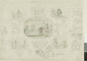 Moden und Schrecken von 1829 (recto); Engel immer hell und schön (verso)
