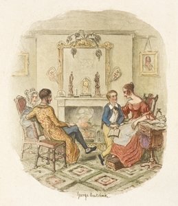 Illustration für "Oliver Twist" von George Cruikshank