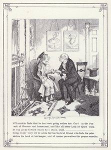 Illustration für The Bachelor’s Own Book, oder Der Fortschritt von Mr. Lambkin (Gent) (Gravur)