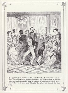 Illustration für The Bachelor’s Own Book, oder Der Fortschritt von Mr. Lambkin (Gent) (Gravur) von George Cruikshank