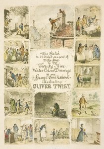 Illustration für die Titelseite "Oliver Twist"