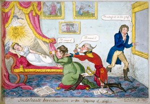 Indelicate Investigation or the Spying D-glass, 1813 von George Cruikshank