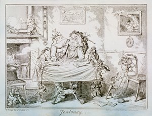 Eifersucht, 1835 von George Cruikshank