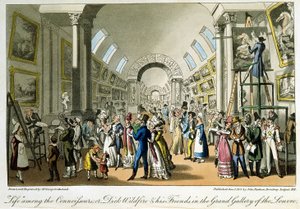 Die große Galerie des Louvre - in „Life in Paris“ von David Carey, London