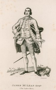Porträt von James McLean (Der Held der Damen) von George Cruikshank