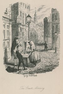 Szene aus dem Londoner Leben: Die Straßen - Morgen von George Cruikshank
