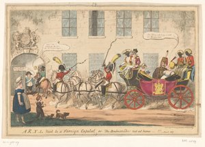 Karikatur auf Prinzessin Caroline, 1817