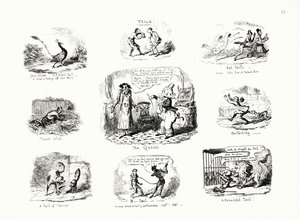 Schwänze (Gravur) von George Cruikshank