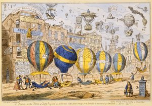 Taxi-Ballons, veröffentlicht von G. Humphrey, 1825