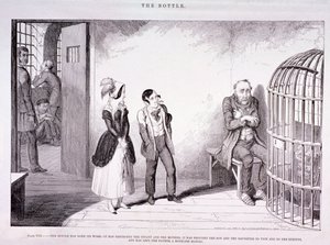 Die Flasche, 1847 von George Cruikshank